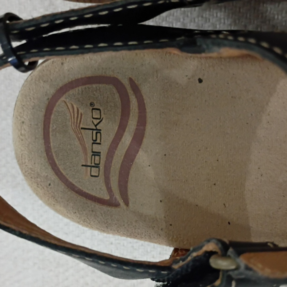 Dansko Dark Brown Strappy Sandals - Picture 4 of 9